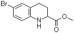 6-溴-1,2,3,4-四氢喹啉-2-甲酸甲酯分子结构 (CAS 511230-72-1)