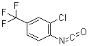 2-氯-4-(三氟甲基)苯基异氰酸酯分子结构 (CAS 51488-22-3)