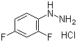 2,4-二氟苯肼盐酸盐分子结构 (CAS 51523-79-6)