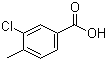 3-氯-4-甲基苯甲酸分子结构 (CAS 5162-82-3)