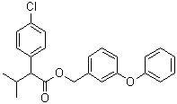 4-氯-alpha-异丙基苯乙酸 (3-苯氧基苯基)甲基酯分子结构 (CAS 51630-33-2)