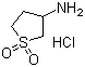 3-氨基环丁砜盐酸盐分子结构 (CAS 51642-03-6)