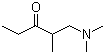 1-二甲氨基-2-甲基-3-戊酮分子结构 (CAS 51690-03-0)