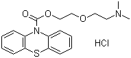 Dimethoxanate hydrochloride molecular structure (CAS 518-63-8)