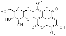 3,3'-二-O-甲基柔花酸-4'-O-beta-D-吡喃葡萄糖苷分子结构 (CAS 51803-68-0)