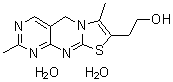 2,7-二甲基-5H-嘧啶并[4,5-d]噻唑并[3,2-a]嘧啶-8-乙醇二水合物分子结构 (CAS 51827-51-1)