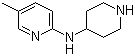 N-(5-甲基吡啶-2-基)哌啶-4-胺分子结构 (CAS 518285-55-7)