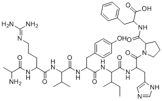 Angiotensin 1/2 + A (2-8) Acetate molecular structure (CAS 51833-76-2)