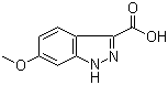 6-甲氧基-1H-吲唑-3-甲酸分子结构 (CAS 518990-36-8)