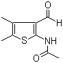 N-(3-甲酰基-4,5-二甲基-2-噻吩基)乙酰胺分子结构 (CAS 51948-01-7)