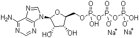磷酸腺苷钠分子结构 (CAS 51963-61-2)