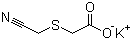 氰甲基硫乙酸钾分子结构 (CAS 52069-54-2)