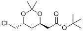 tert-Butyl 2-((4R,6R)-6-(chloromethyl)-2,2-dimethyl-1,3-dioxan-4-yl)acetate molecular structure (CAS 521974-01-6)