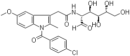 Glucametacin molecular structure (CAS 52443-21-7)