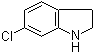 6-氯吲哚啉分子结构 (CAS 52537-00-5)
