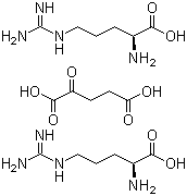 L-Arginine 2-oxopentanedioate molecular structure (CAS 5256-76-8)