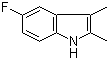 2,3-二甲基-5-氟吲哚分子结构 (CAS 526-47-6)