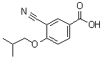 3-氰基-4-(2-甲基丙氧基)苯甲酸分子结构 (CAS 528607-60-5)