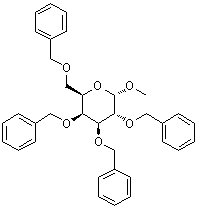Methyl 2,3,4,6-tetra-O-benzyl-alpha-D-galactopyranoside molecular structure (CAS 53008-63-2)