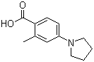 2-Methyl-4-(1-pyrrolidinyl)benzoic acid molecular structure (CAS 530092-32-1)