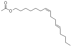 (Z,E)-7,11-Hexadecadien-1-yl acetate molecular structure (CAS 53042-79-8)