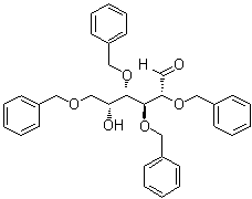2,3,4,6-四-O-苄基-D-半乳糖分子结构 (CAS 53081-25-7)