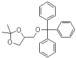 2,2-二甲基-4-[(三苯基甲氧基)甲基]-1,3-二氧杂环戊烷分子结构 (CAS 5330-64-3)