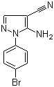 5-氨基-1-(4-溴苯基)-1H-吡唑-4-甲腈分子结构 (CAS 5334-28-1)