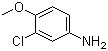 3-氯-4-甲氧基苯胺分子结构 (CAS 5345-54-0)