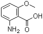 2-氨基-6-甲氧基苯甲酸分子结构 (CAS 53600-33-2)