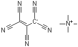 1-丙烯-1,1,2,3,3-五甲腈四甲基铵盐分子结构 (CAS 53663-17-5)