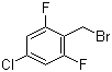 4-Chloro-2,6-difluorobenzyl bromide molecular structure (CAS 537013-52-8)