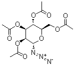 2,3,4,6-四-O-乙酰基-alpha-D-甘露糖基叠氮化物分子结构 (CAS 53784-29-5)