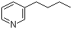 3-丁基吡啶分子结构 (CAS 539-32-2)