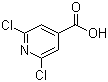 2,6-二氯异烟酸分子结构 (CAS 5398-44-7)