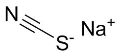 Sodium thiocyanate molecular structure (CAS 540-72-7)