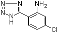 5-(2-氨基-4-氯苯基)四氮唑分子结构 (CAS 54013-18-2)