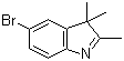 5-溴-2,3,3-三甲基-3H-吲哚分子结构 (CAS 54136-24-2)