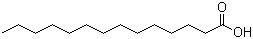Myristic acid molecular structure (CAS 544-63-8)