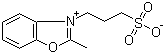 3-(2-甲基-1,3-苯并恶唑-3-基)-1-丙烷磺酸内盐分子结构 (CAS 54443-97-9)