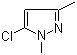 5-氯-1,3-二甲基吡唑分子结构 (CAS 54454-10-3)