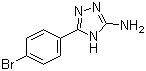5-(4-Bromophenyl)-4H-1,2,4-triazol-3-amine molecular structure (CAS 54464-13-0)