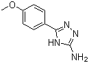 5-(4-甲氧基苯基)-4H-1,2,4-三唑-3-胺分子结构 (CAS 54464-14-1)