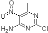 2-氯-6-甲基-5-硝基嘧啶-4-胺分子结构 (CAS 5453-06-5)