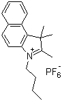 3-丁基-1,1,2-三甲基-1H-苯并[e]吲哚鎓六氟磷酸盐分子结构 (CAS 545387-09-5)