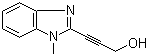 3-(1-Methyl-1H-benzimidazol-2-yl)-2-propyn-1-ol molecular structure (CAS 545421-81-6)