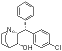 [2alpha(R*),3alpha]-2-[(4-Chlorophenyl)phenylmethyl]-1-azabicyclo[2.2.2]octan-3-ol molecular structure (CAS 54549-19-8)