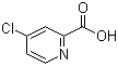 4-氯-2-吡啶甲酸分子结构 (CAS 5470-22-4)