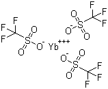 Ytterbium(III) trifluoromethanesulfonate molecular structure (CAS 54761-04-5)