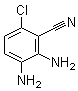 2,3-二氨基-6-氯苯甲腈分子结构 (CAS 548457-80-3)
